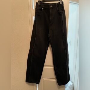 Tibi Vintage Black Tuck Jeans